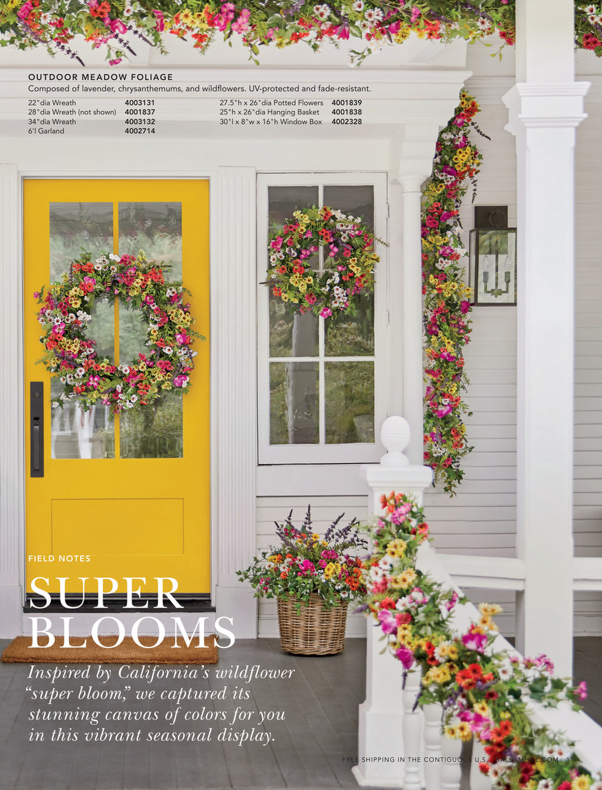 Spring Flower Door Basket - The Inspired Room