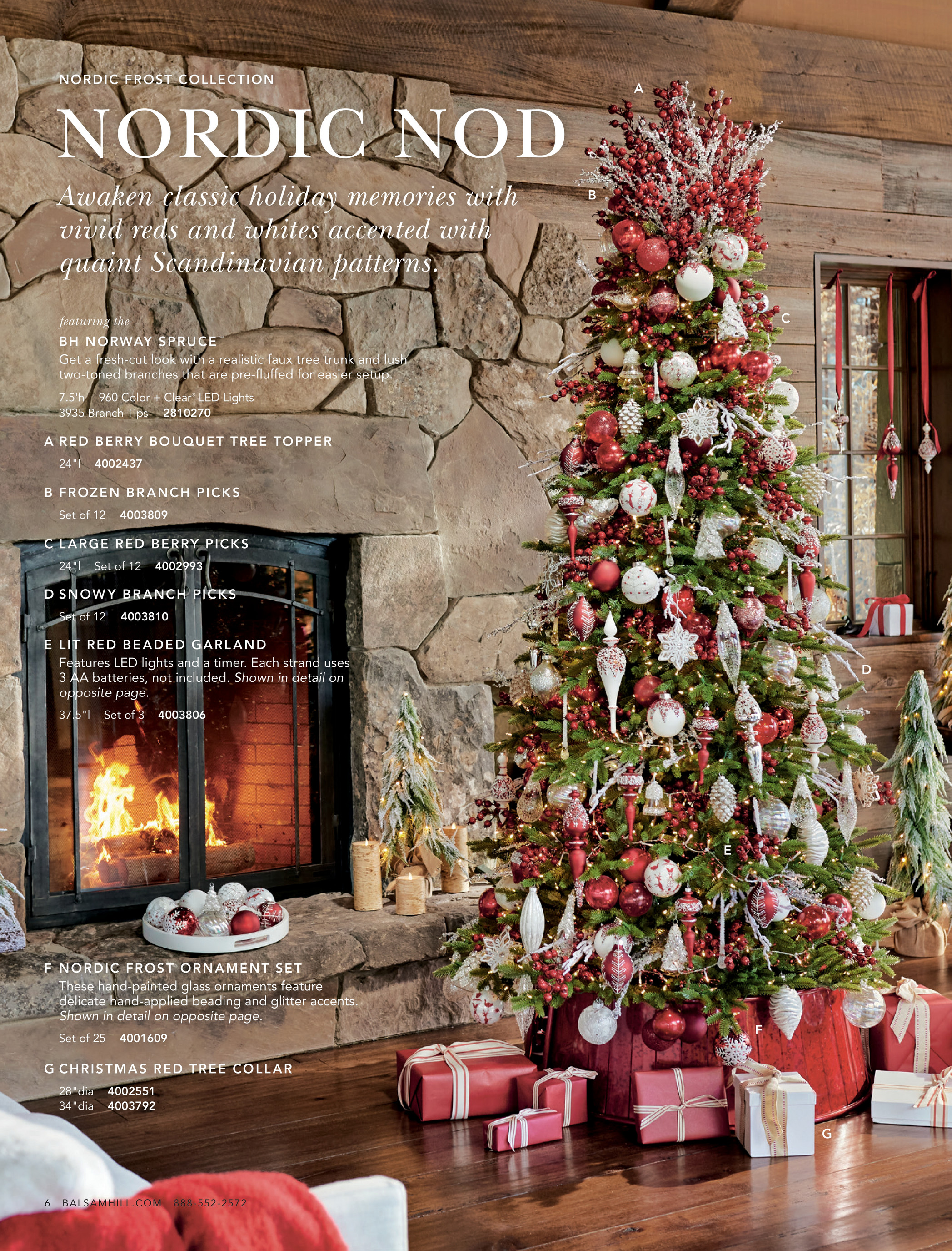 FROZEN BRANCH PICKS SET OF 12 CHRISTMAS TREE DECORATION