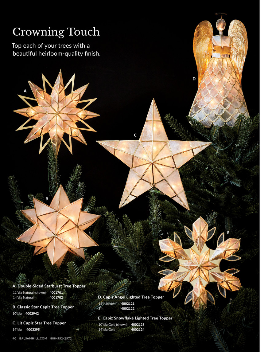 Christmas Star, Tree Topper, Reversible Red/White – Tiften Studio