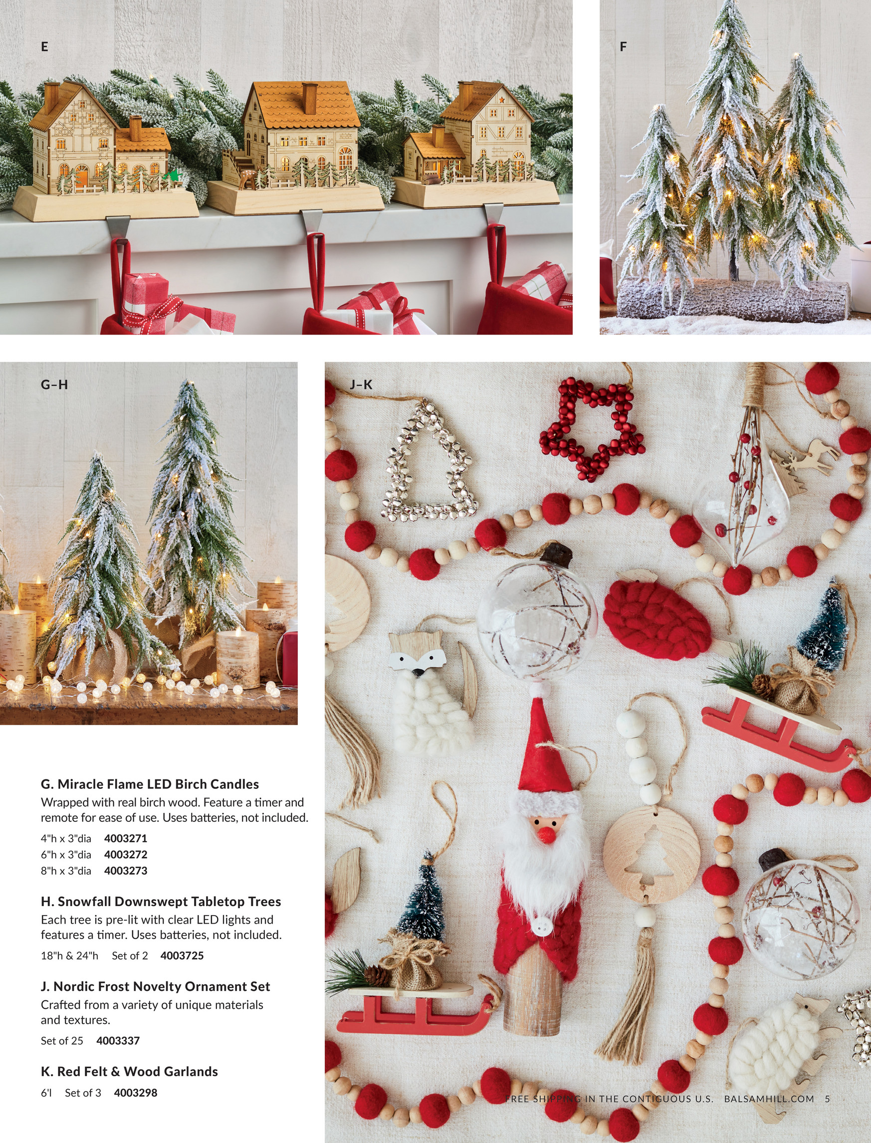 BH Essentials Tonal Christmas Ornament Set