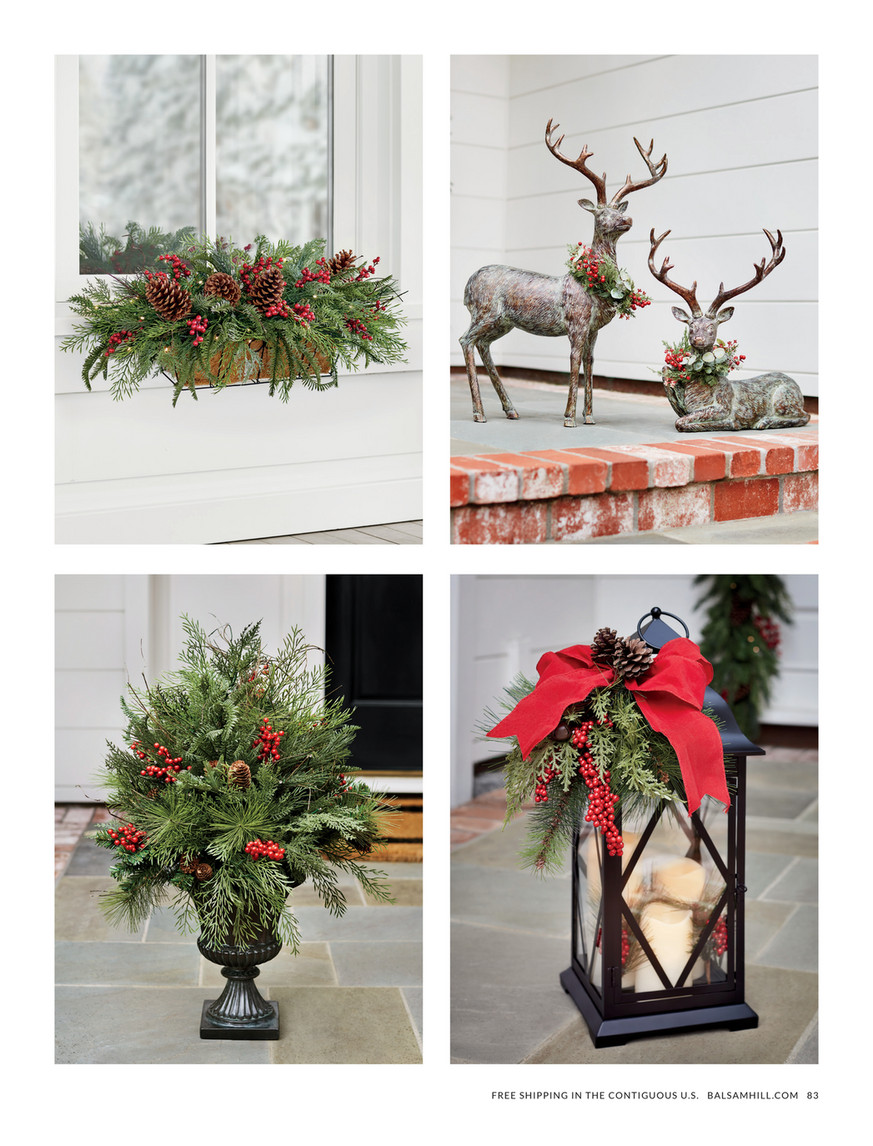 balsam hill 鹿の置物2体セット 【公式通販】