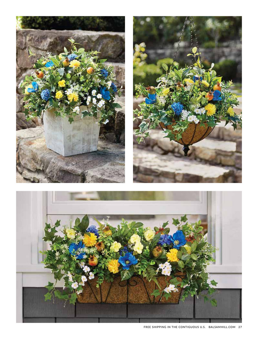Balsam Hill - 2024 Spring 1 - Outdoor Summer Breeze Window Box