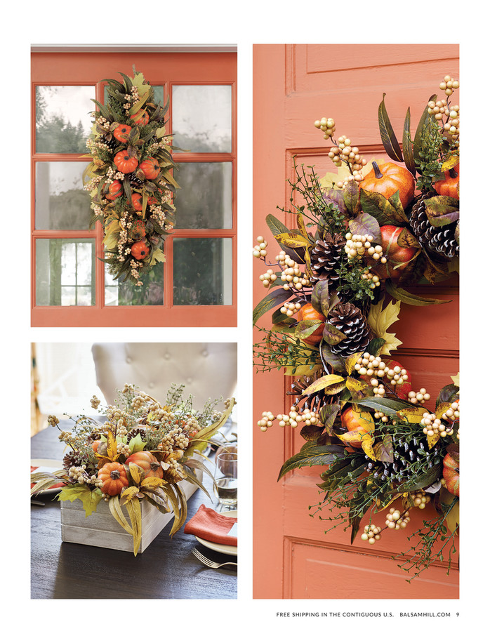 Balsam Hill - 2024 Fall 1 - Fairytale Pumpkin Wreath
