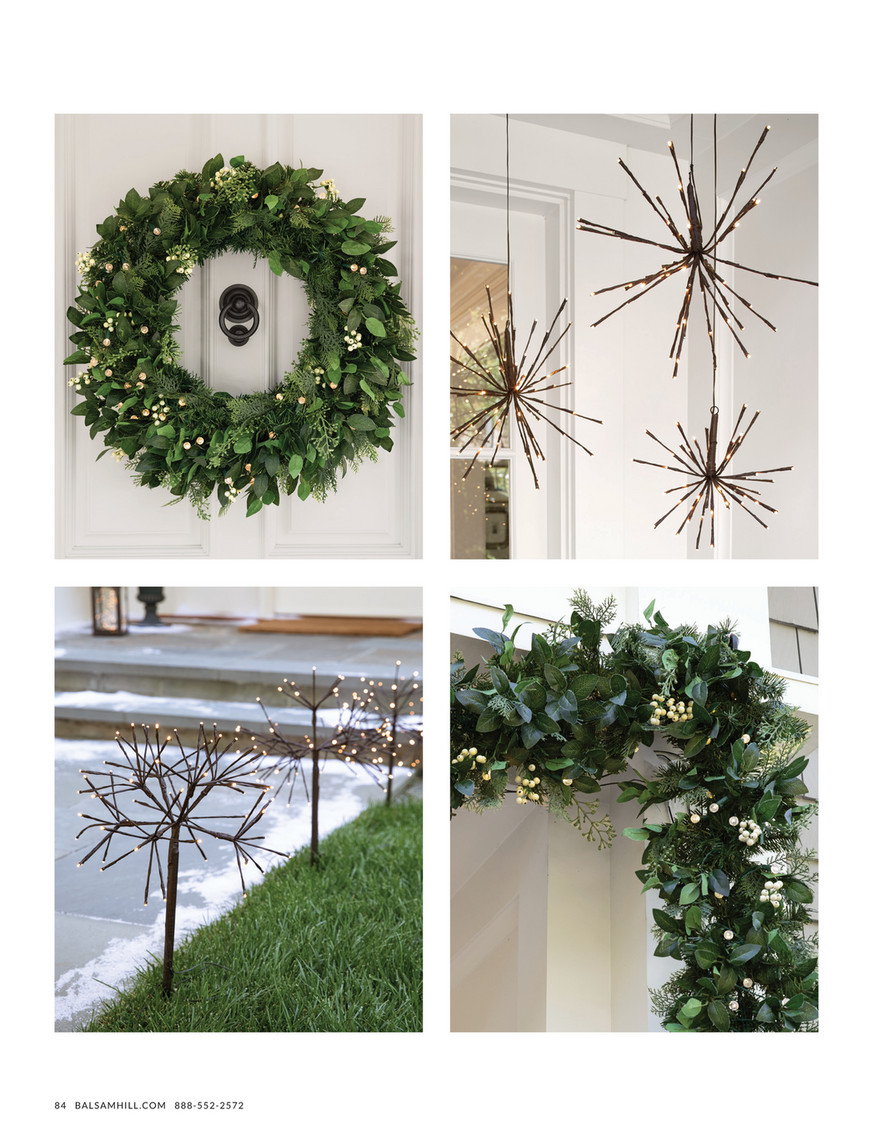 Balsam Hill - 2024 Holiday 1 - Outdoor Pine Peak Holiday Wreath