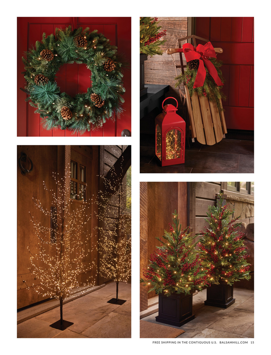 Balsam Hill - 2024 Holiday 1 - Outdoor Lit Nordic Splendor Wreath