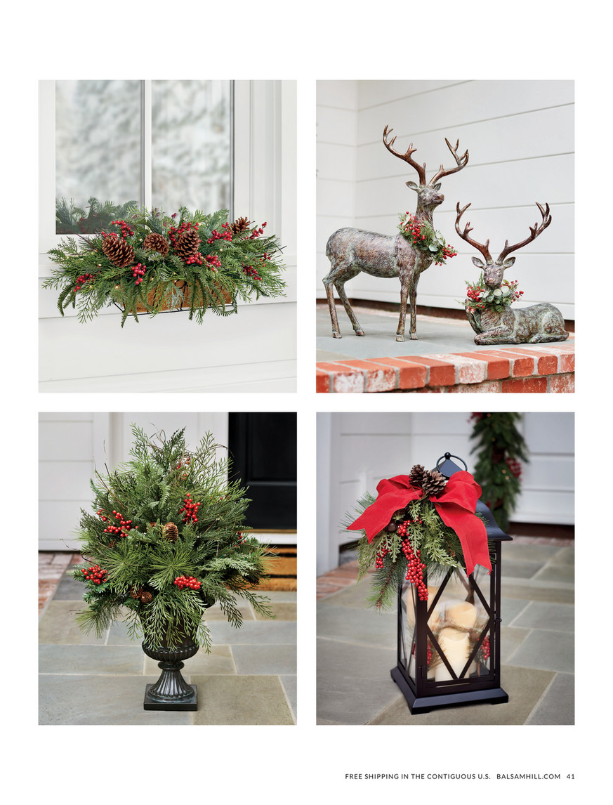 Balsam Hill - 2024 Holiday 1 - Red Outdoor Lit Poinsettia
