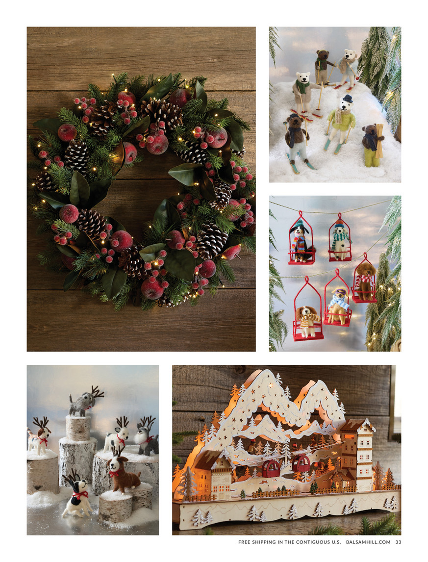 balsam hill 鹿の置物2体セット Balsam Hill - 2024 Holiday 2