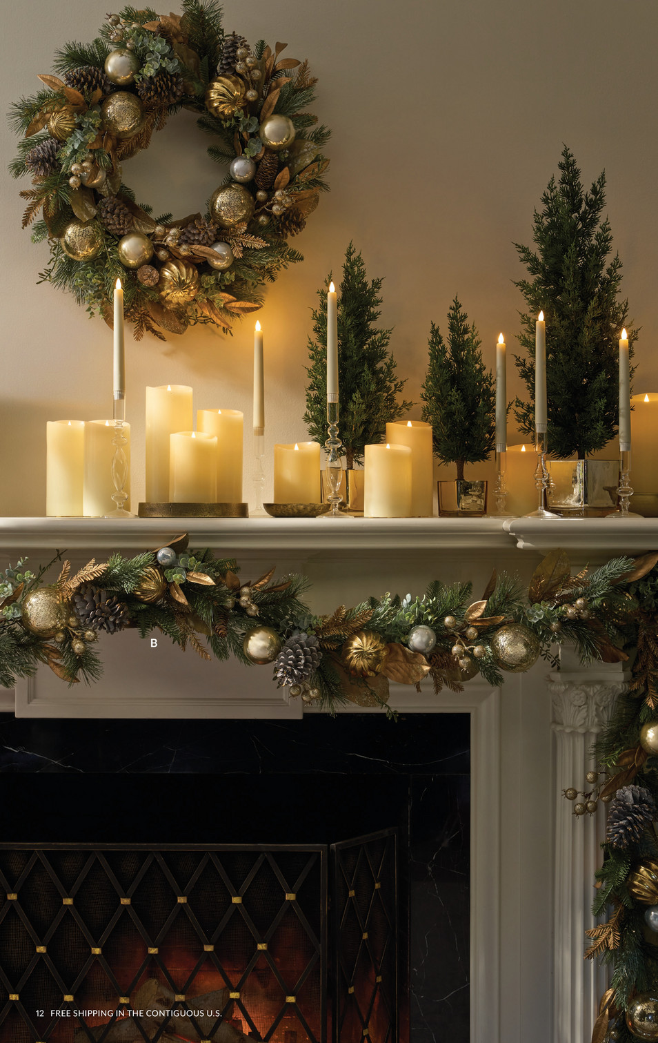 BALSAM HILL GILDED MAGNOLIA hotsell 2PACK 6’GARLAND