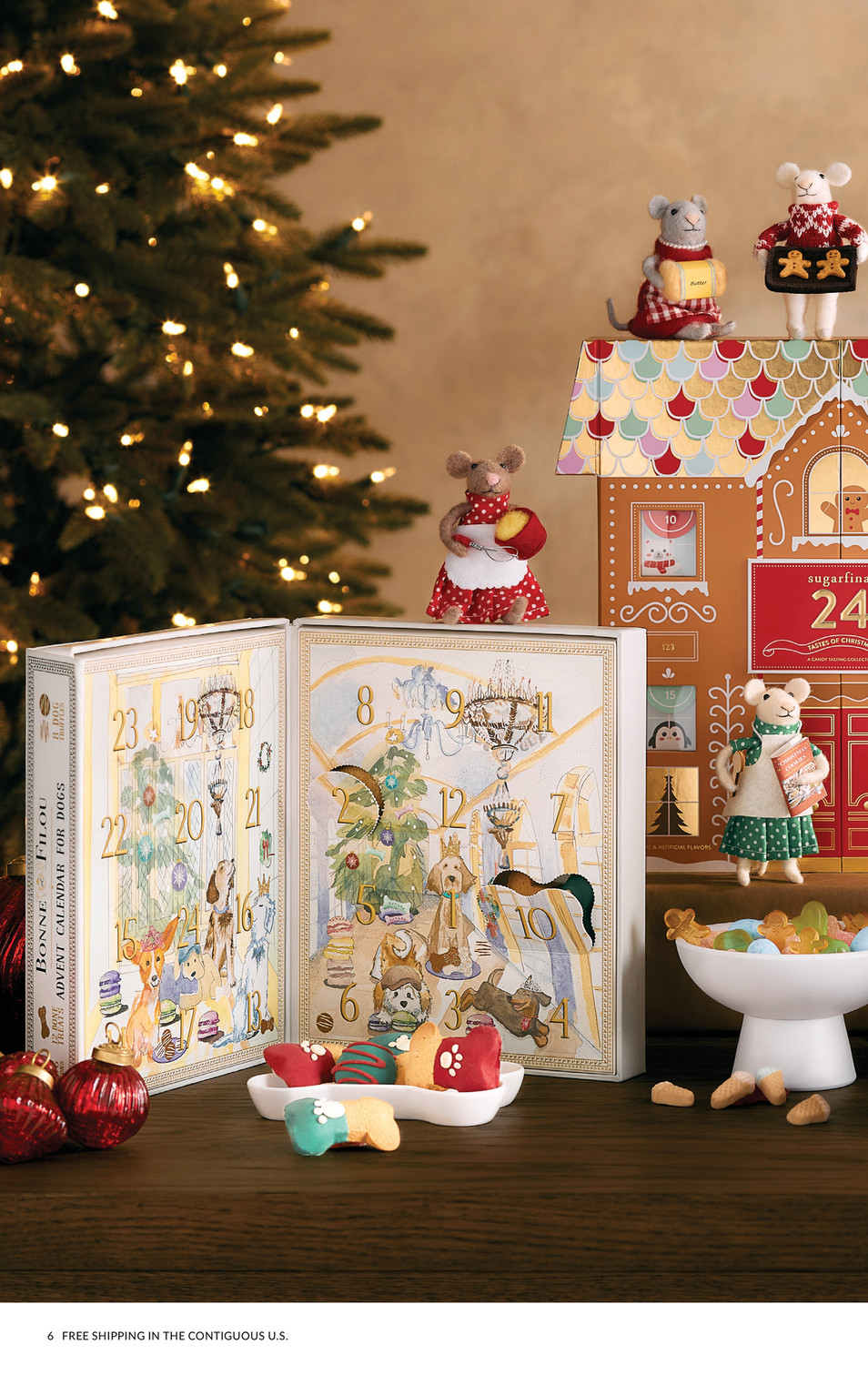 Balsam Hill - 2024 Holiday 3 - Bonne et Filou 24 Day Dog Treat