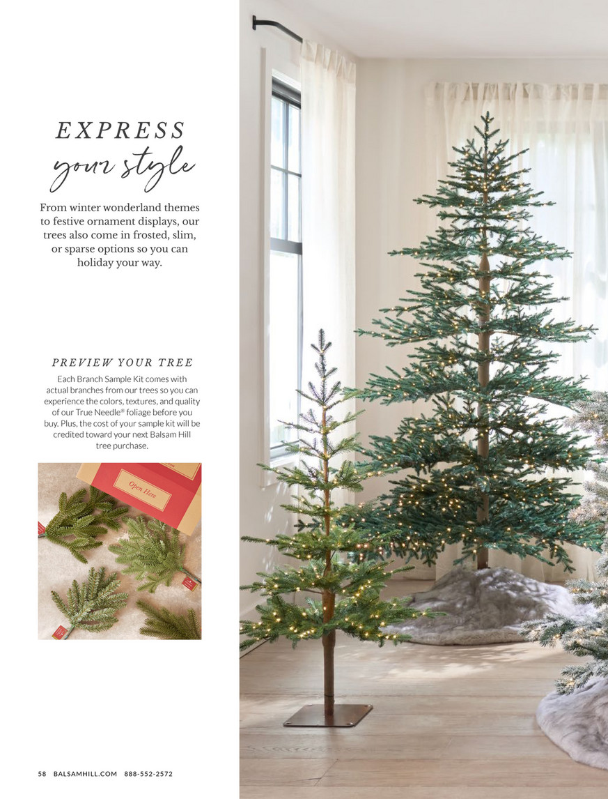 Balsam Hill - 2025 Holiday 1 - Branch Samples, Set of 10